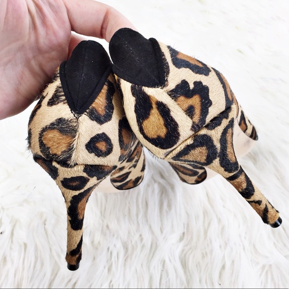 Sam Edelman Zola Leopard Calf Hair Heels  - Picture 5 of 10